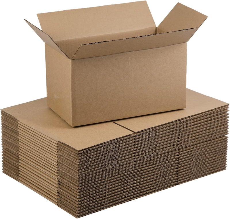 SUNLPH Shipping Boxes 11x6x6 Inches Small Corrugated Cardboard Boxes, 25 Pack - Image 1